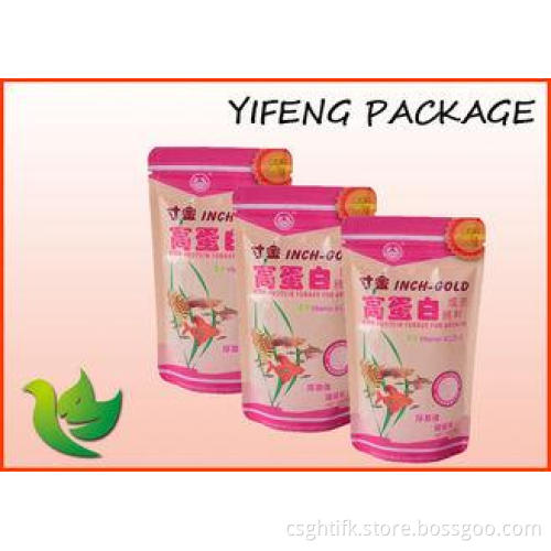 Plastic Laminated Pet Food Bags Custom Printed Small Zipper